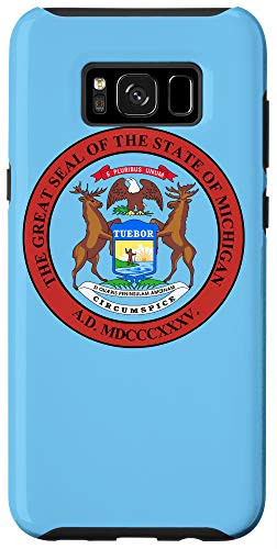 Galaxy S8 Plus State of Michigan Seal Flag - I Love my Home Country Case
