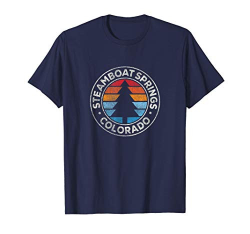 Steamboat Springs Colorado CO Vintage Graphic Retro 70s T-Shirt Steamboat Springs Colorado CO Vintage Graphic Retro 70s T-Shirt