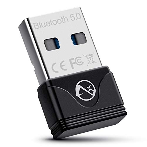 Bluetooth 5.0 Adapter for PC Mini USB Bluetooth 5.0 Dongle PC for Computer Bluetooth Headphones Speakers Keyboard Mouse Printer Windows 10 8.1 8 7