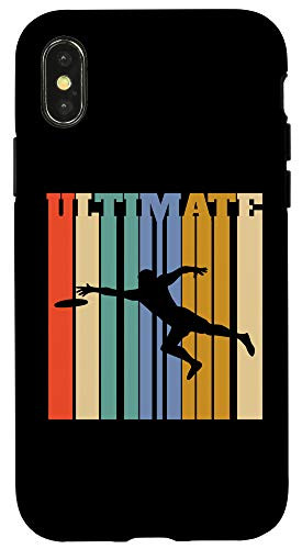 iPhone X XS Ultimate Player Disc Sports Retro Style Black Case