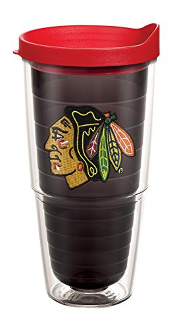 Tervis 1143796 NHL Chicago Blackhawks Primary Logo Tumbler with Emblem and Red Lid 24oz, Quartz Tervis 1143796 NHL Chicago Blackhawks Primary Logo Tumbler with Emblem and Red Lid 24oz, Quartz