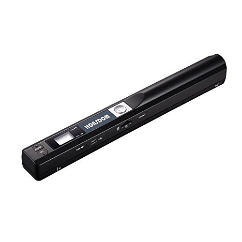 Honsdom Portable Scanner iSCAN 900 DPI A4 Document Scanner Handheld for Business, Photo, Picture, Receipts, Books, JPG / PDF Format Selection, Micro SD Card Hand Scanner