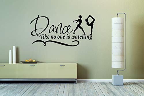 Dance Like No One Is Watching Quote Phrase Wall Vinyl Sticker Car Mural Decal Art Decor LP3981