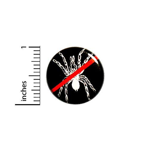 No Spiders Allowed Funny Button Backpack or Jacket Pinback Geekery Nerdy Random Humor Pin 1 Inch 12-10