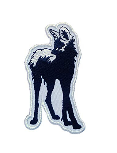 The Backwoods Wolf   Maned Wolf Embroidered Iron On Patch - Jacket Patch