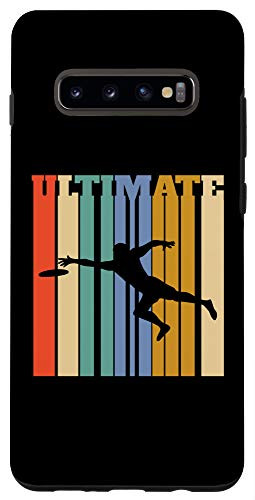 Galaxy S10 Plus Ultimate Player Disc Sports Retro Style Black Case