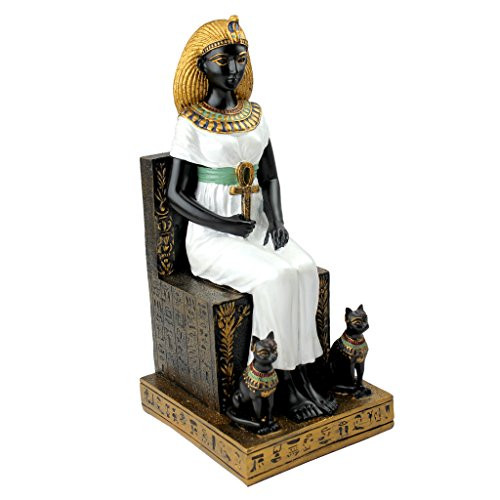 Design Toscano 9 in. Queen Cleopatra on the Throne of Egypt Statue