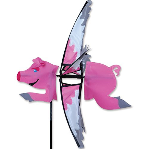 Premier Kites 23 in. Flying Pig Spinner