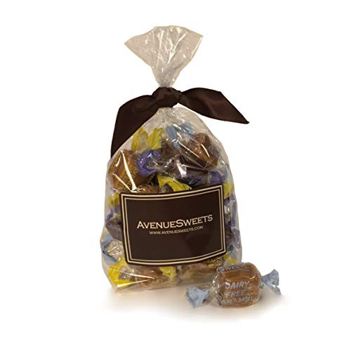 AvenueSweets - Handcrafted Dairy Free Vegan Individually Wrapped Soft Caramels - Assorted Flavors  8oz bag