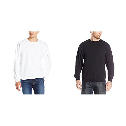 Jerzees Men s NuBlend Fleece Sweatshirts  and  Hoodies  White Black  3X-Large