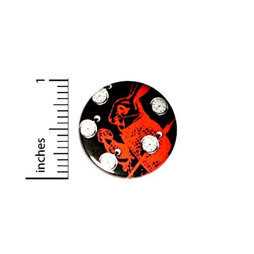 White Rabbit Button Alice In Wonderland Pinback for Backpack or Jacket Pin 1 Inch 95-9