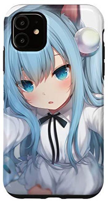 iPhone 11 Kawaii Anime Neko Catgirl   Pastel Waifu Anime Girl Case