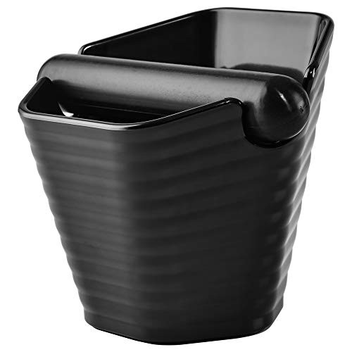 Espresso Coffee Grind Knock Box - CAFEMASY Shock-Absorbent Mini Hexagon Coffee Grounds Knock Box with Removable Knock Bar and Non-slip Base