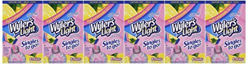 Wyler s Light to Go Drink Mix  Pink Lemonade   Pack of 6  by Wyler s