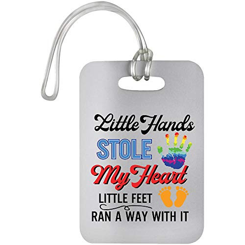 Morgan Schai Little Hands Stole My Heart Little Feet Ran Away with It Luggage Bag Tag