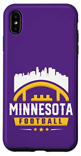iPhone XS Max Classic Minnesota Football Stars City Skyline Case iPhone XS Max Classic Minnesota Football Stars City Skyline Case