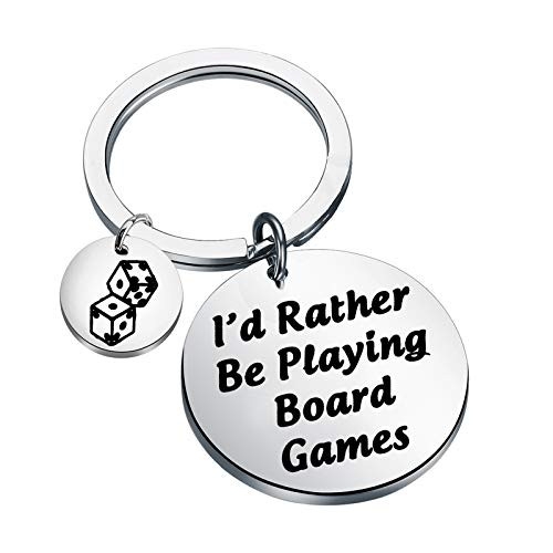 TGBJE Board Game Keychain Board Game Gift I d Rather Be Playing Board Games Keychain Gift for Board Game Lovers Board Game Player Gift Tabletop Game Gift  Board Game