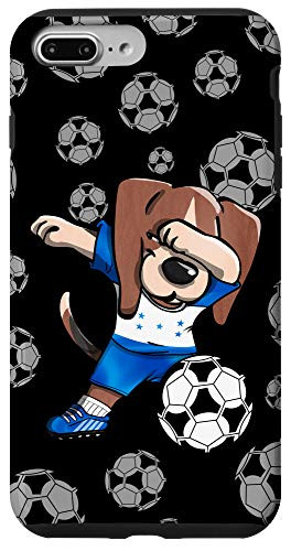 iPhone 7 Plus 8 Plus Dabbing Beagle Honduras Football Honduran Flag Soccer Lovers Case