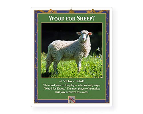 Wood for Sheep Penalty Card an Unofficial Expansion Compatible with Settlers of Catan  Cities and Knights  Traders and Barbarians  Seafarers  and 5-6 Player Catan Extensions
