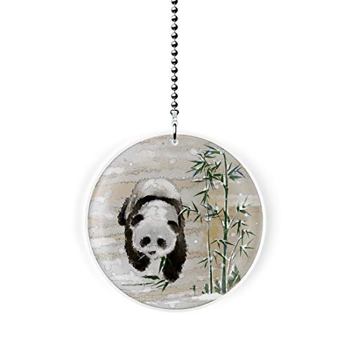 Asian Style Winter Panda Fan Light Pull