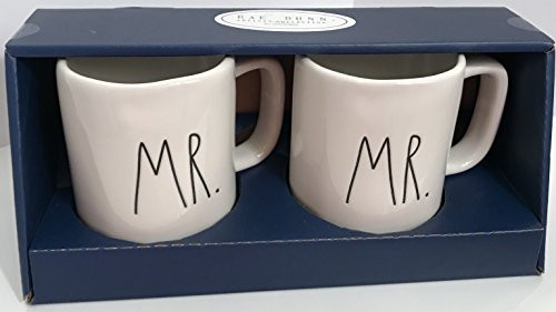 Rae Dunn Mr/Mr Coffee Mug Set