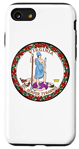 iPhone SE  2020    7   8 State of Virginia Seal Flag - I Love my Home Country Case
