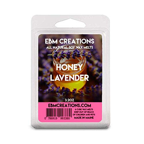 Honey Lavender - Scented All Natural Soy Wax Melts - 6 Cube Clamshell 3.2oz Highly Scented Honey Lavender - Scented All Natural Soy Wax Melts - 6 Cube Clamshell 3.2oz Highly Scented