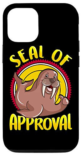 iPhone 12 12 Pro Funny Seal Of Approval Cute Seal Pun Case