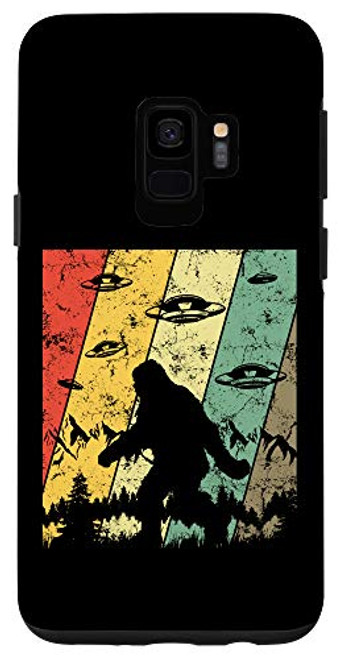 Galaxy S9 Big Foot and Aliens Bigfoot UFO Abduction Vintage Believer Case