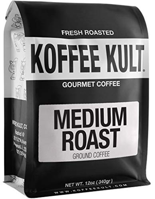 Medium Roast Coffee Ground 100 Percent Gourmet Arabica from Colombia and Brazil 12oz Medium Roast Coffee Ground 100 Percent Gourmet Arabica from Colombia and Brazil 12oz