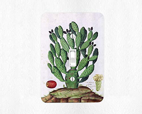 Cactus Light Switch Cover Cactus Switch Plate Cover Vintage Ephemera Cactus Switchplate Cover Desert Cactus Cacti Desert Decor