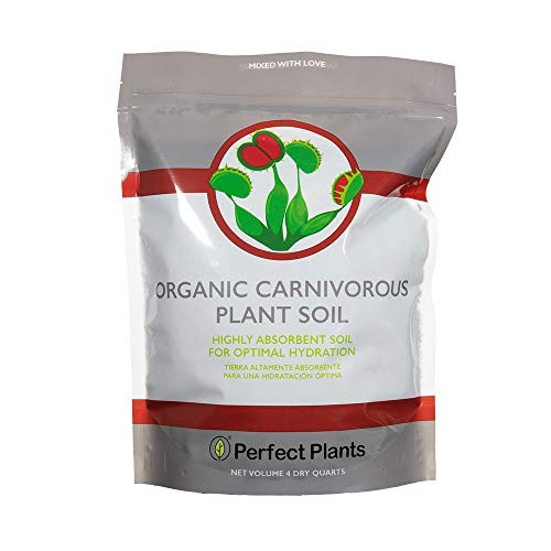 Perfect Plants Carnivorous Plant Soil   4 Qts. Organic Premium Mix   Use with Venus Fly Traps  Pitcher Plants  or Other Carnivorous Plants