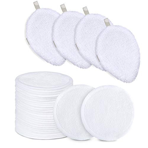Reusable Cotton Rounds - 100 Percent Organic Reusable Cotton Pads With Washable Laundry Bag Makeup Remover Pads for Toner Eco-Friendly Bamboo Cotton Pad for All Skin Types