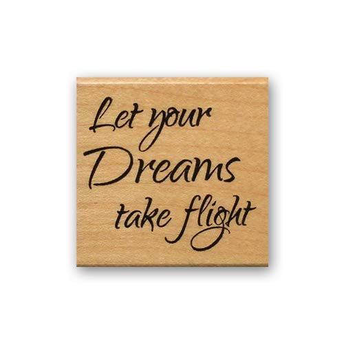 Let your Dreams take flight Mounted Rubber Stamp  23