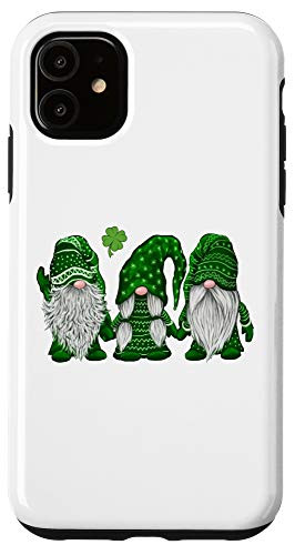 iPhone 11 Green Sweater Gnome St. Patrick s Day Clover Irish Gnome Case