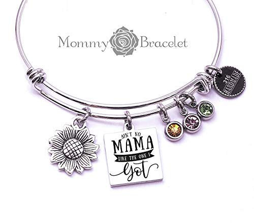 Ain t no mama like the one I got  Sunflower  Mom bracelet  Mom jewelery  Bracelet