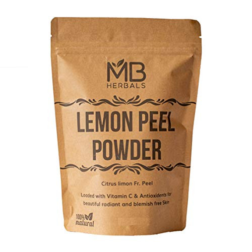 MB Herbals Lemon Peel Powder 100 Gram   3.5 oz  For Home-Made Natural Herbal Face Pack