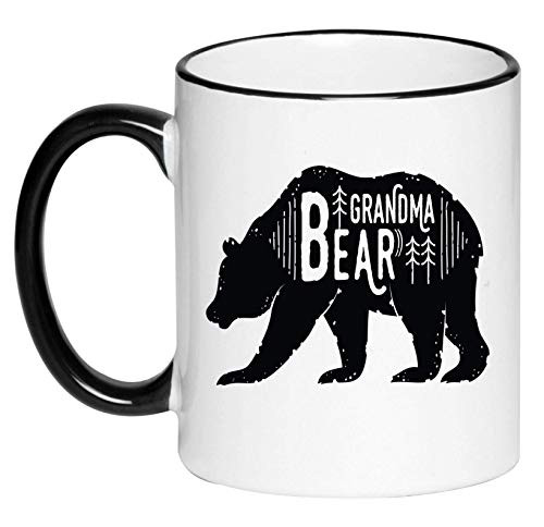 Grandma Bear Cute Farmhouse Mug Coffee Cup  Gift for Her  Farmhouse Decor  Gift for Women  Hot Chocolate  11 Ounce Ceramic Mug