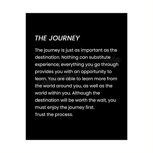 inch The Journey inch Inspirational Quotes Wall Art Sign -8 x 10 inch Motivational Poster Print-Ready to Frame. Modern Typographic Design. Positive Home-Office-School Decor. Life Is All About the Journey inch The Journey inch Inspirational Quotes Wall Art Sign -8 x 10 inch Motivational Poster Print-Ready to Frame. Modern Typographic Design. Positive Home-Office-School Decor. Life Is All About the Journey