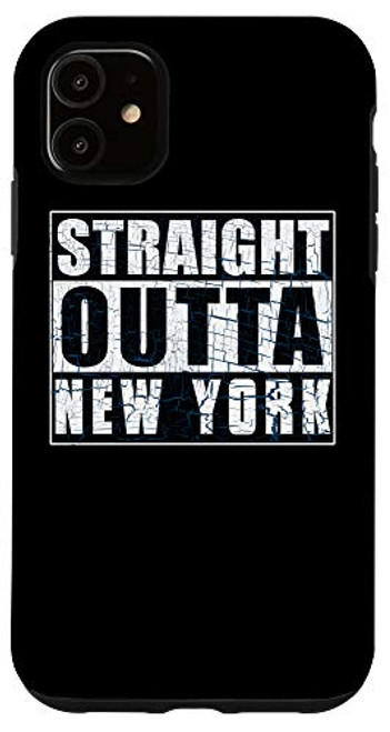 iPhone 11 Straight Outta New York Fantasy Football Fan Hometown Pride Case iPhone 11 Straight Outta New York Fantasy Football Fan Hometown Pride Case