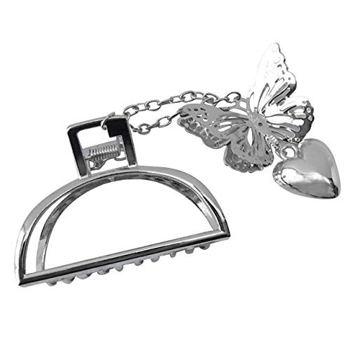 Hair Clips Large Metal Hair Claw Clips Hollow Non-slip Butterfly Pendant Hair Catch Jaw Clamp Hair Accessories for Women D Hair Clips Large Metal Hair Claw Clips Hollow Non-slip Butterfly Pendant Hair Catch Jaw Clamp Hair Accessories for Women D