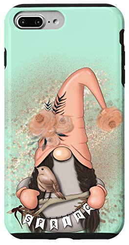 iPhone 7 Plus 8 Plus Pastel Easter Spring Gnome Phone Case