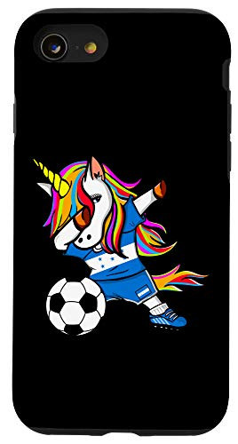 iPhone SE  2020    7   8 Dabbing Unicorn Honduras Football - Honduran Flag Soccer Case