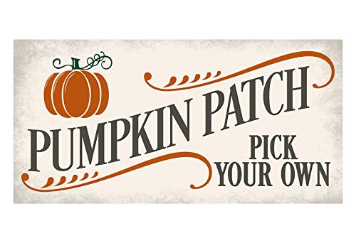 Pumpkin Patch Rustic Pallet Style Wood Wall Sign 9x18