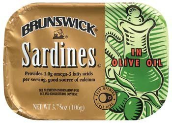 Brunswick Sardines in Olive Oil 3.75 Oz  Pack of 6