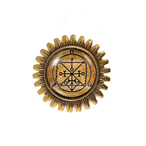 Seal Sigil Of Ose Brooch Badge Pin Fashion Jewelry Lesser Key Of Solomon Goetia Demon Sigils Symbol Art Cute Gift Cosplay Charm