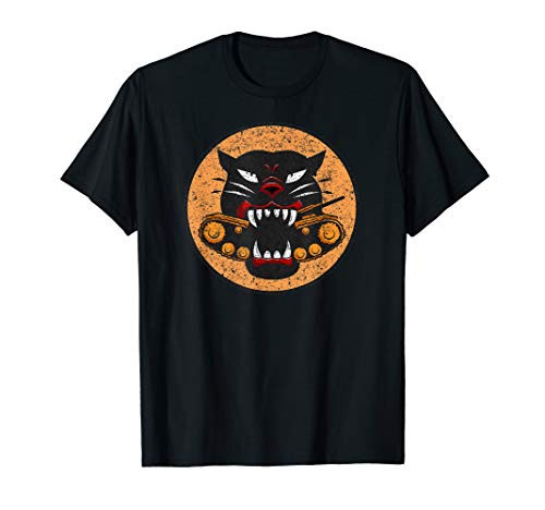 WW2 Tank Destroyer Division Panther Patch Distressed Tee