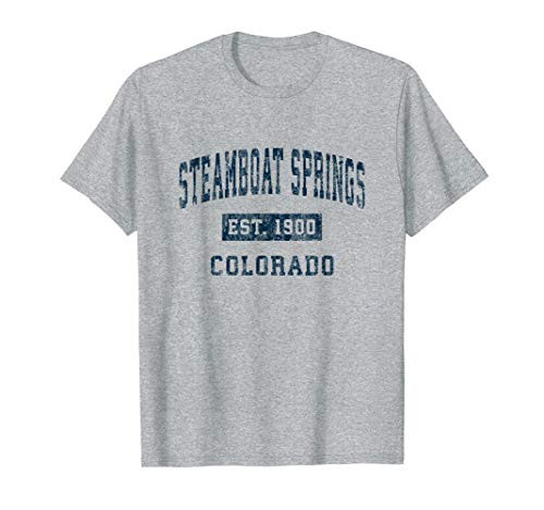 Steamboat Springs Colorado CO Vintage Sports Design Navy T-Shirt Steamboat Springs Colorado CO Vintage Sports Design Navy T-Shirt