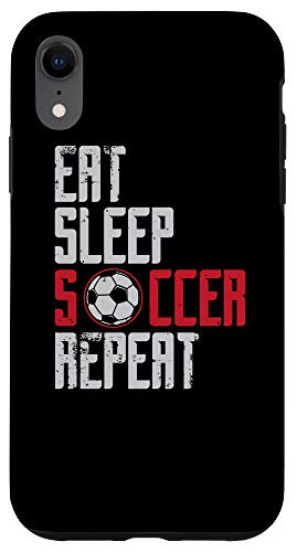iPhone XR Eat Sleep Soccer Repeat Team Athlete Case