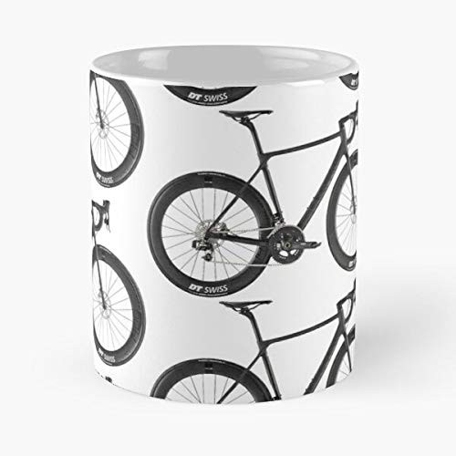 Canyon Bike Ultimate Road - Mug holds hand made from White marble ceramic printed trendy design